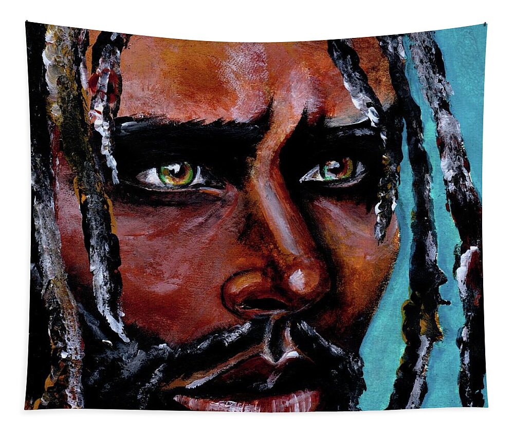 Eyes Tapestry featuring the painting Selfless Life by Artist RiA