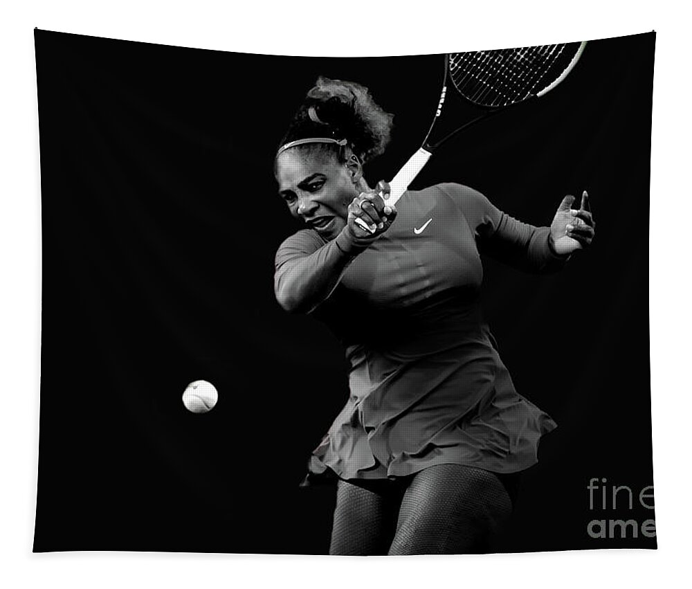 Serena Williams Tapestry featuring the photograph Serena by Ed Taylor
