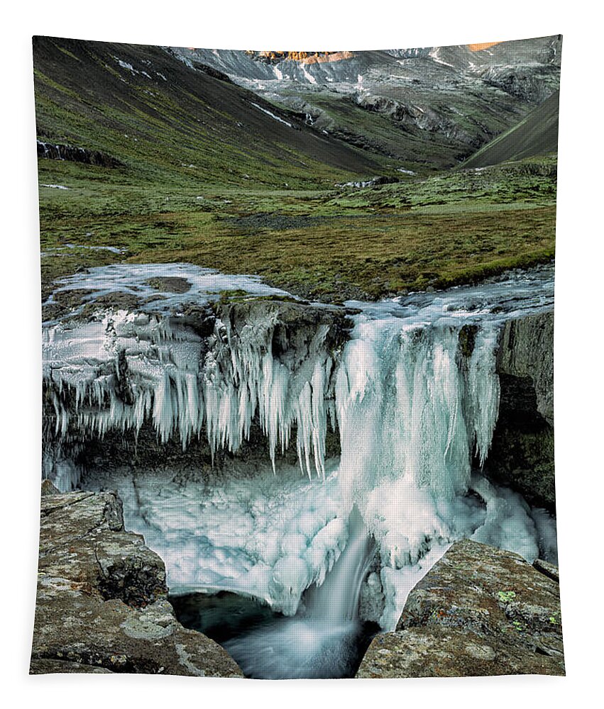 Iceland Tapestry featuring the photograph Seth's Secret Spot by Gary Johnson