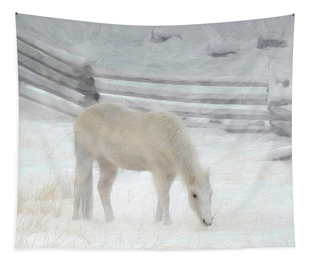 Horse Tapestry featuring the photograph Shades of Pale by Ed Hall