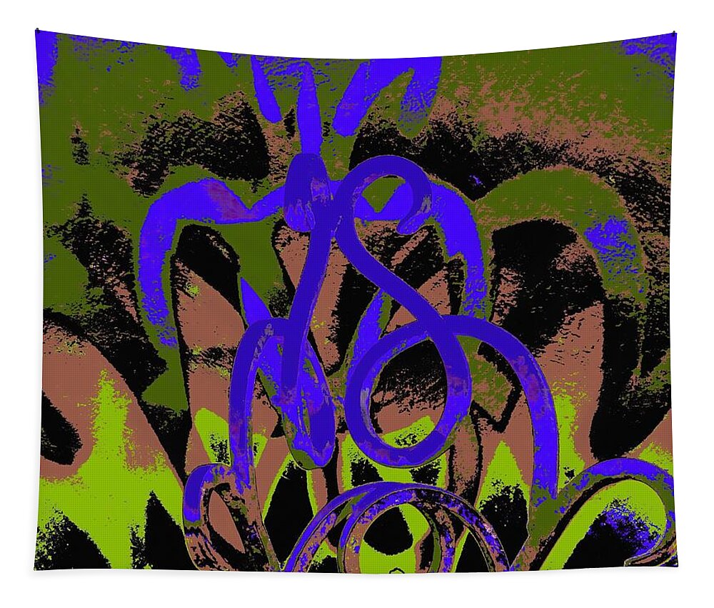 Abstract Tapestry featuring the digital art Shadows by T Oliver