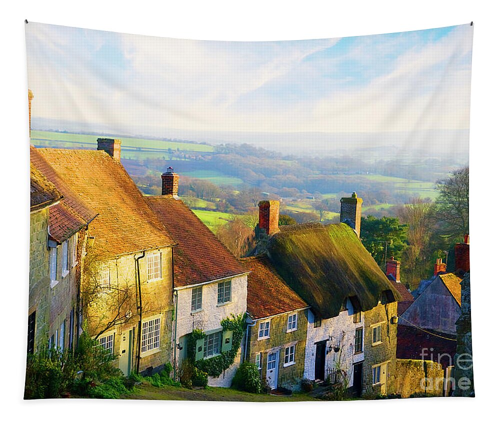 Shaftesbury Tapestry featuring the photograph Shaftesbury - England by Stella Levi