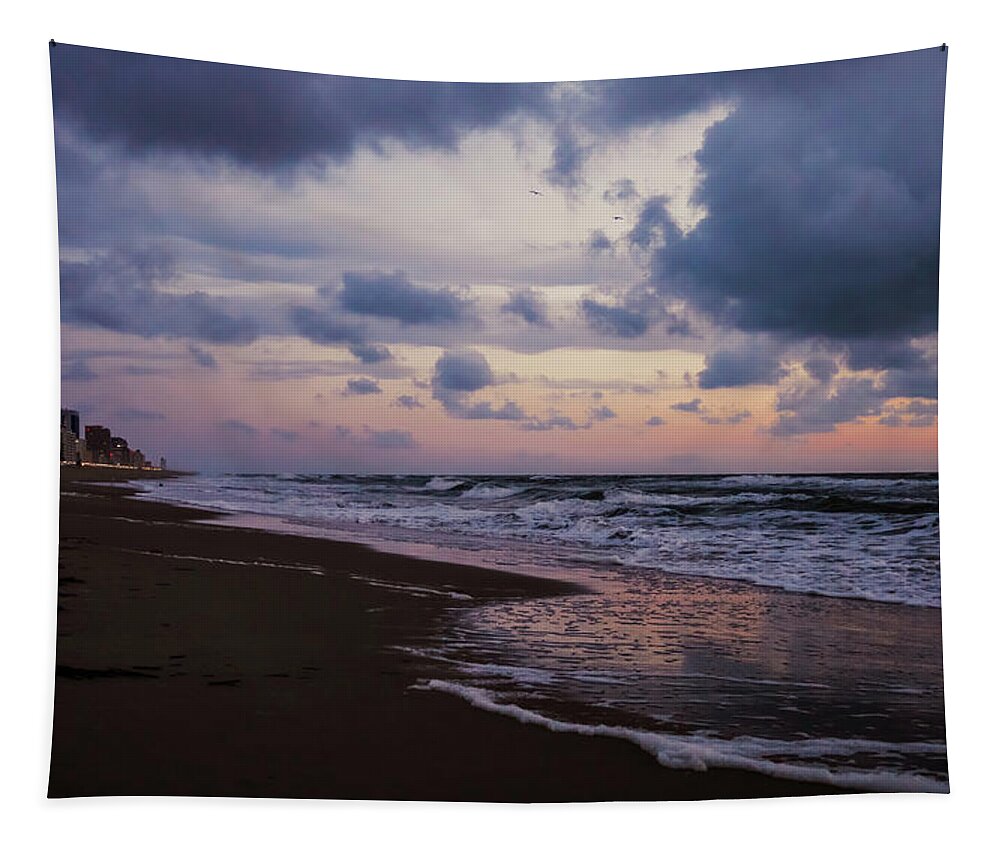 Beach Tapestry featuring the photograph Shore Lights by Rachel Morrison