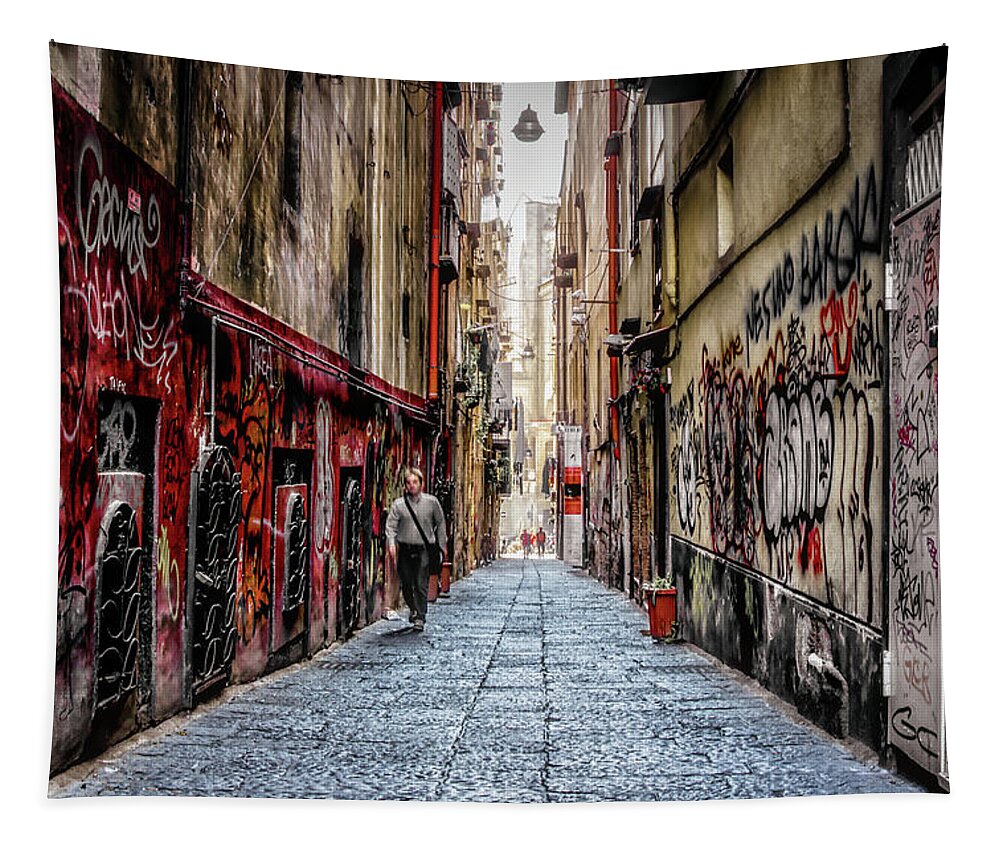 Italy Tapestry featuring the photograph Side Street by Bill Chizek