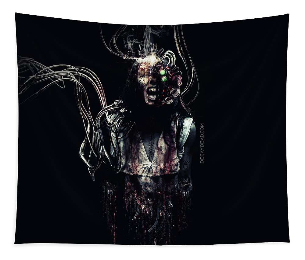 Decaydead Tapestry featuring the digital art Silent Screams by Argus Dorian