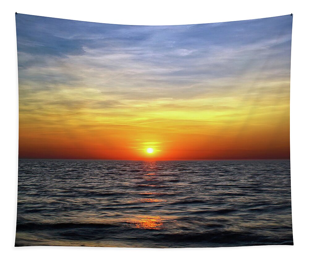 Lake Michigan Tapestry featuring the photograph Skipping Across The Waves by Kathi Mirto