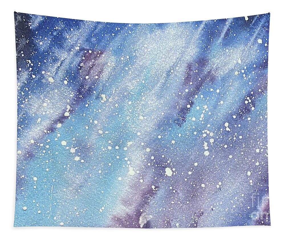 Sky Tapestry featuring the painting Sky at Night by Lisa Neuman