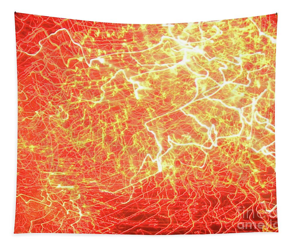 Fireworks Tapestry featuring the photograph Sky Fantasy #11 by Rosanne Licciardi