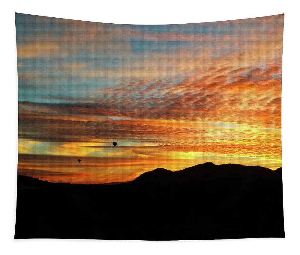 Skyfire Over Sunset Tapestry featuring the photograph Sunset Boulevard by Gene Taylor