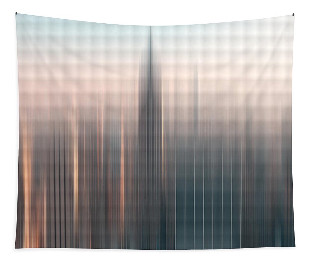 Abstract Art Tapestry featuring the photograph skyline I by John Emmett