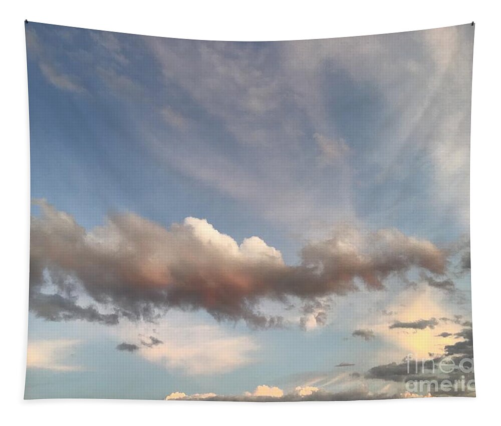 Clouds Tapestry featuring the photograph Cloudscape Mood Series 10 by Catherine Wilson