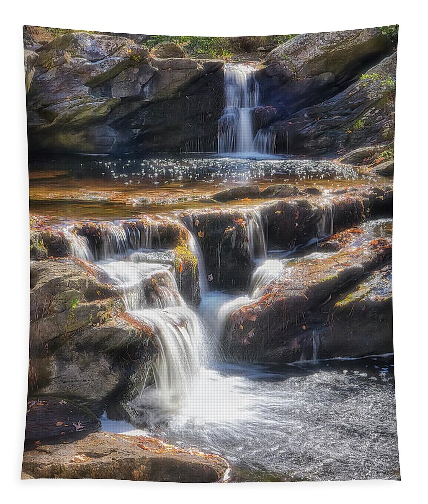 Small Falls On Chinnabee Silent Trail Tapestry featuring the photograph Small Falls on Chinnabee Silent Trail by Bill Chambers