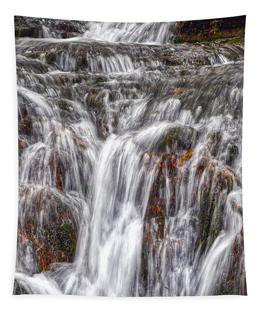 Waterfalls Tapestry featuring the photograph Small Waterfalls 3 by Phil Perkins