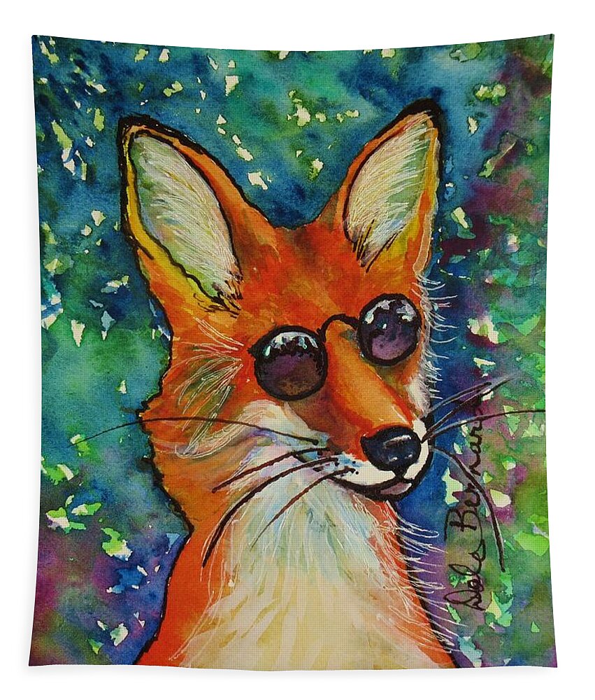 Fox Tapestry featuring the painting Smooth Operator by Dale Bernard
