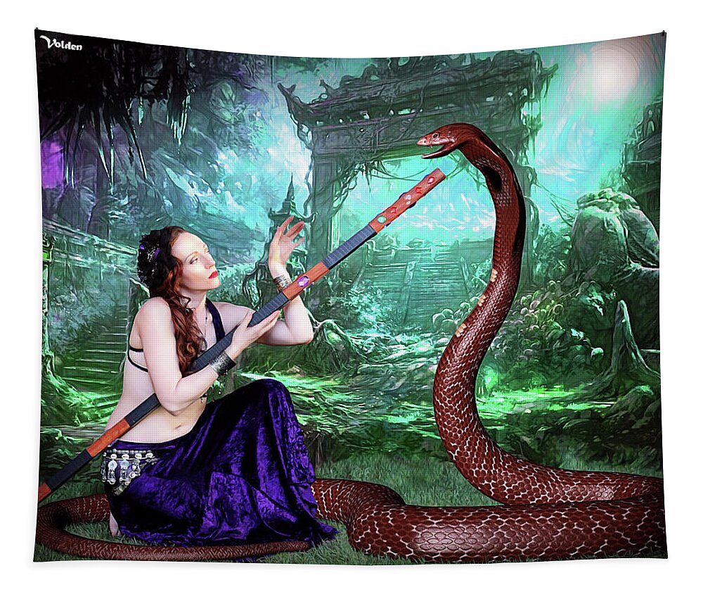  Sorceress Tapestry featuring the photograph Snake Charmer by Jon Volden