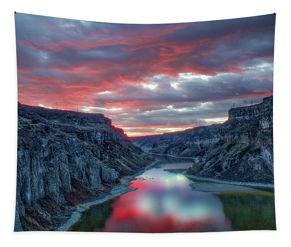 Nunweiler Tapestry featuring the photograph Snake River Canyon by Nunweiler Photography