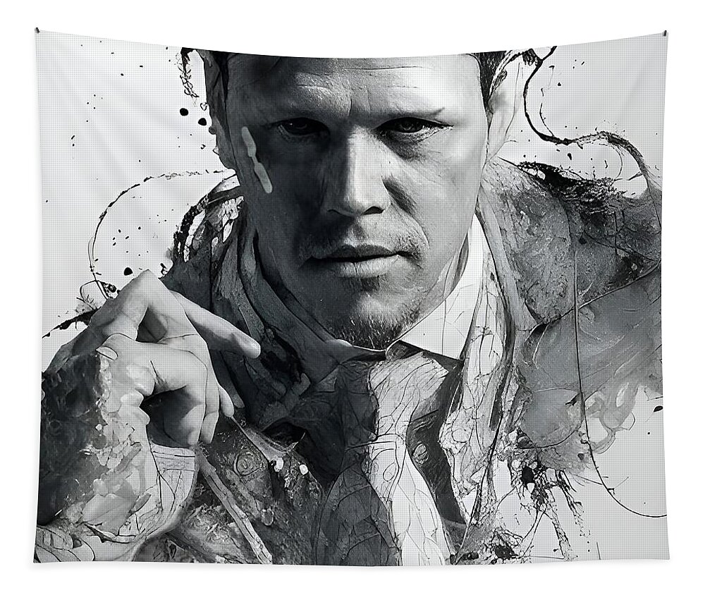 Dean Winters Tapestry featuring the digital art Snap - Mayhem - Dean Winters by Fred Larucci