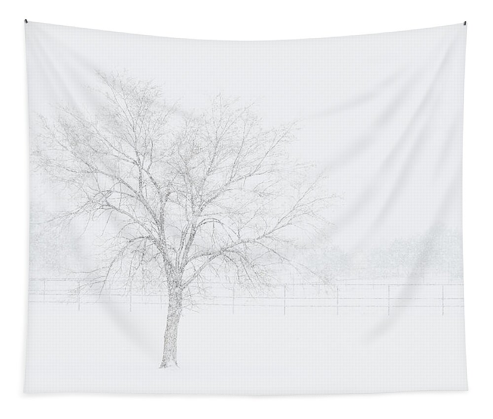 New Mexico Tapestry featuring the photograph Snowscape by Maresa Pryor-Luzier