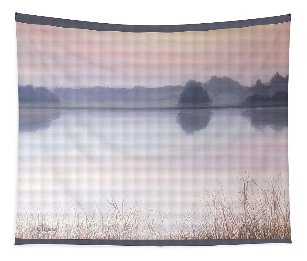 Water Tapestry featuring the painting Soft Water by Jeanette Jarmon
