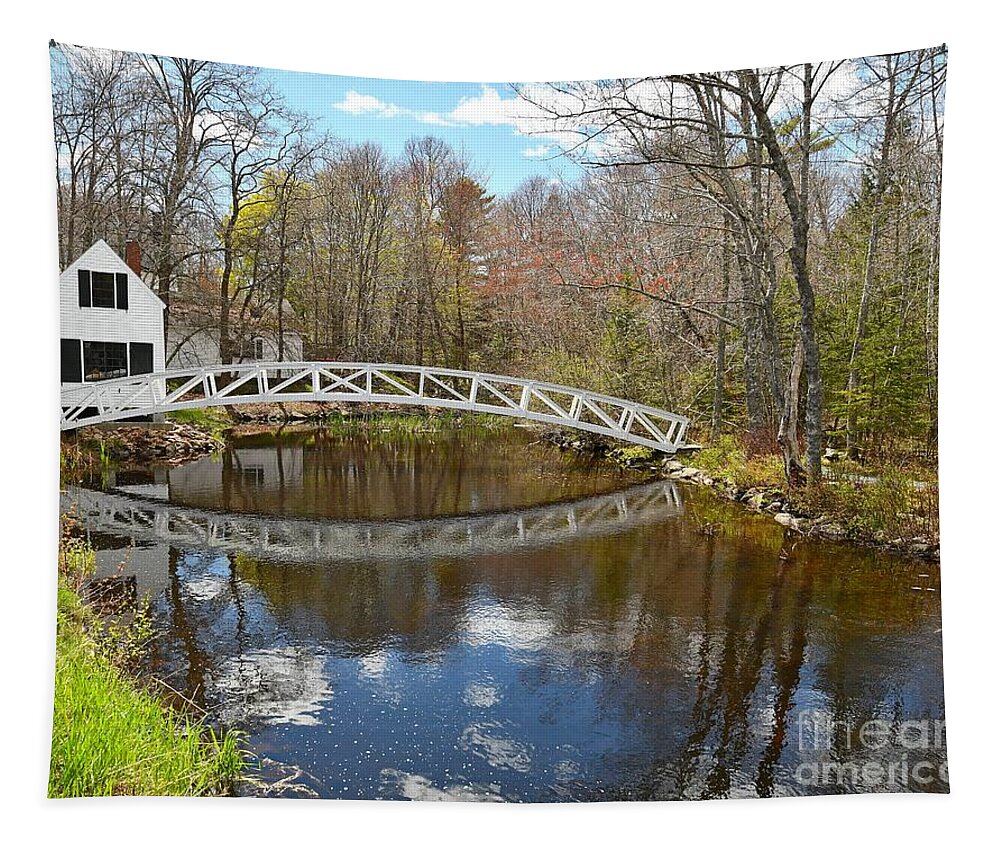 Somesville Bridge Tapestry featuring the photograph Somesville Bridge by Steve Brown
