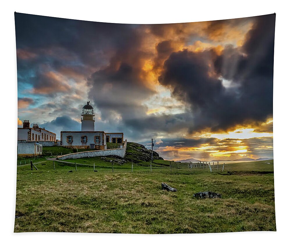 Landscape Tapestry featuring the photograph somewhere on the Isle of Skye by Remigiusz MARCZAK