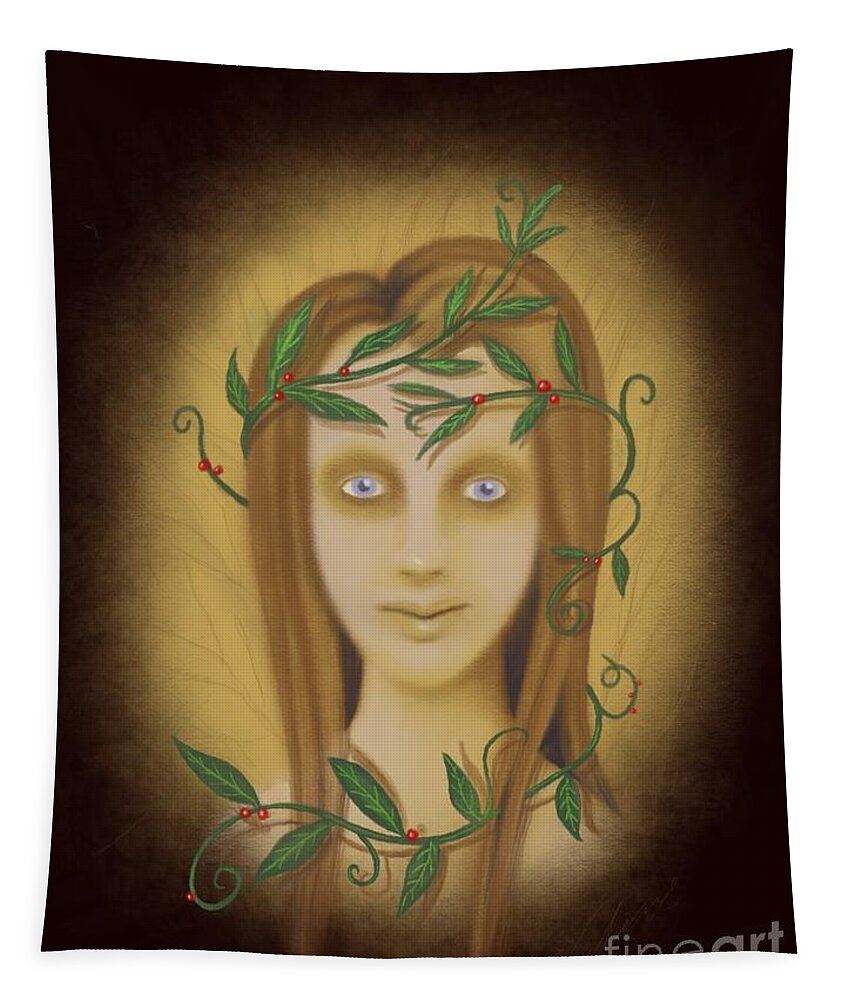 Fantasy Tapestry featuring the digital art Somnambulits Sister by Valerie White