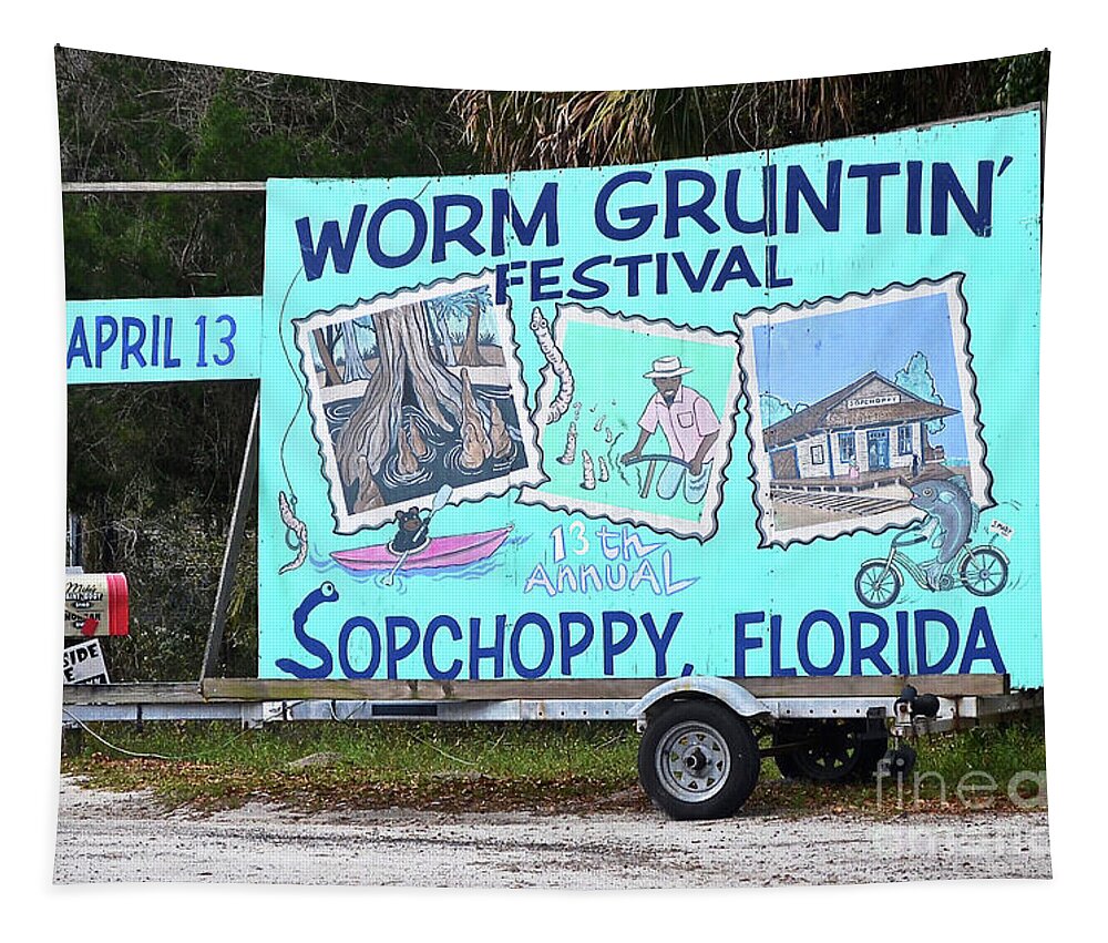 Sopchoppy Worm Gruntin' Festival Tapestry by Ron Long - Fine Art America