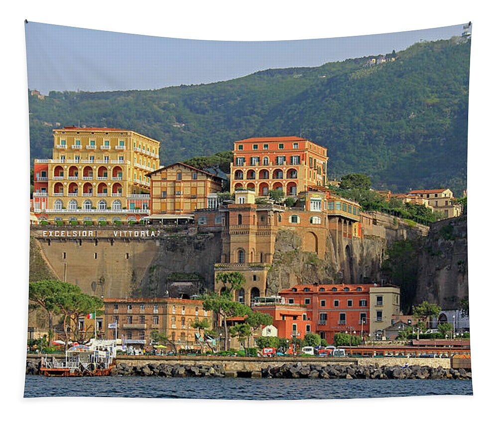 Sorrento Tapestry featuring the photograph Sorrento, Italy by Richard Krebs