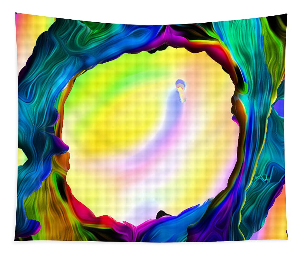Soul Dimensions Tapestry featuring the digital art Soul Dimensions 13 by Aldane Wynter
