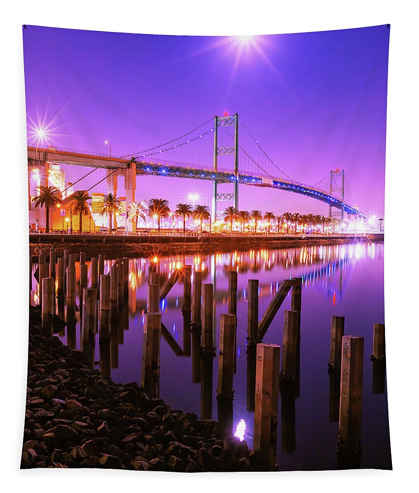 Longexposure Tapestry featuring the photograph South Bay by Tassanee Angiolillo