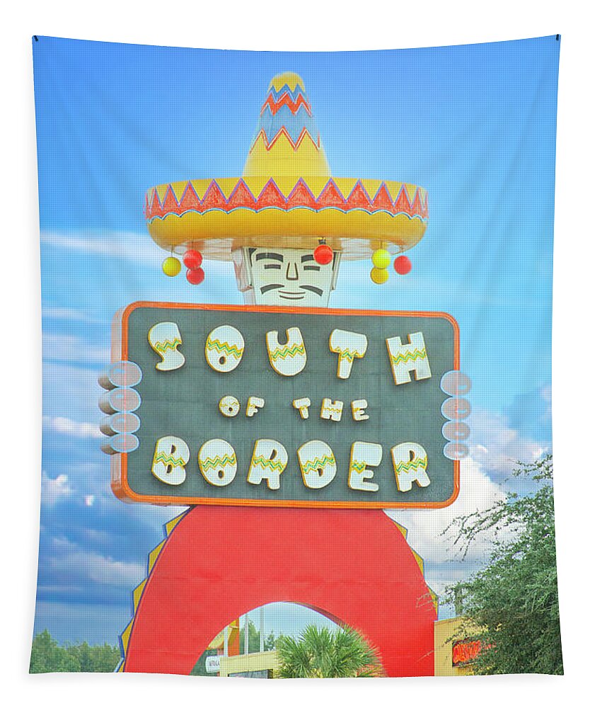 South Of The Border Tapestry featuring the photograph South of the Border Attraction by Mark Andrew Thomas