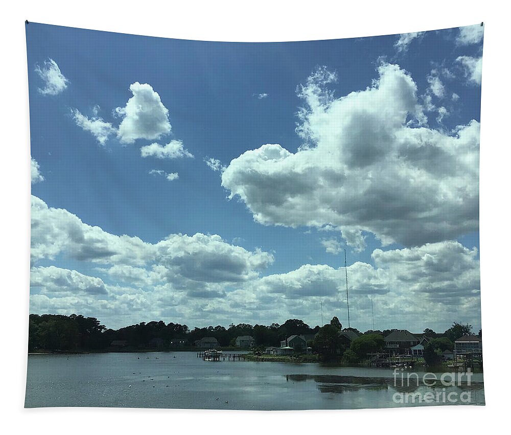 Clouds Tapestry featuring the photograph Spectacular Cloud Show by Catherine Wilson