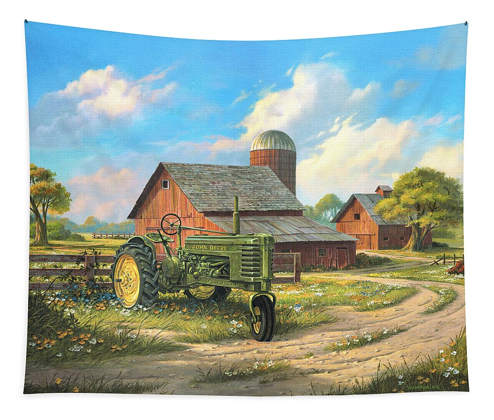 Michael Humphries Tapestry featuring the painting Spirit of America by Michael Humphries