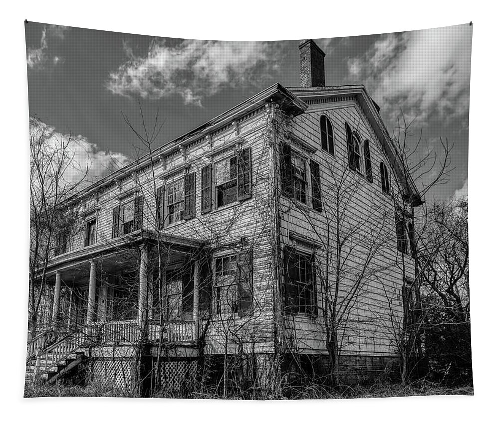 Haunted House Tapestry featuring the photograph Spook House by David Letts