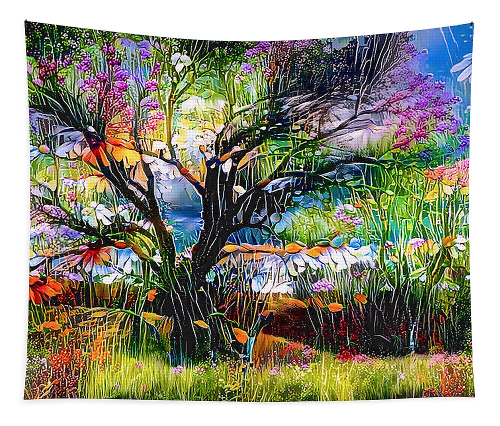 Tree Tapestry featuring the photograph Spring Has Sprung by Debra Kewley