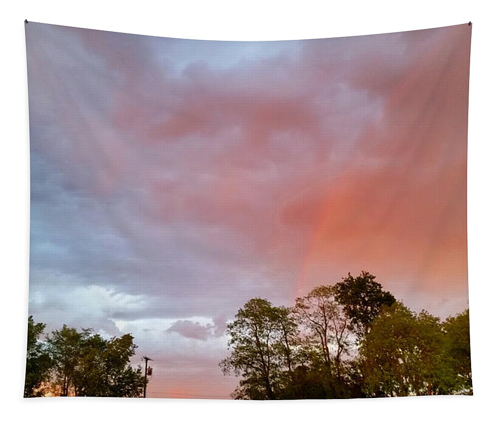 Rainbow Tapestry featuring the photograph Spring Rainbow by Ally White