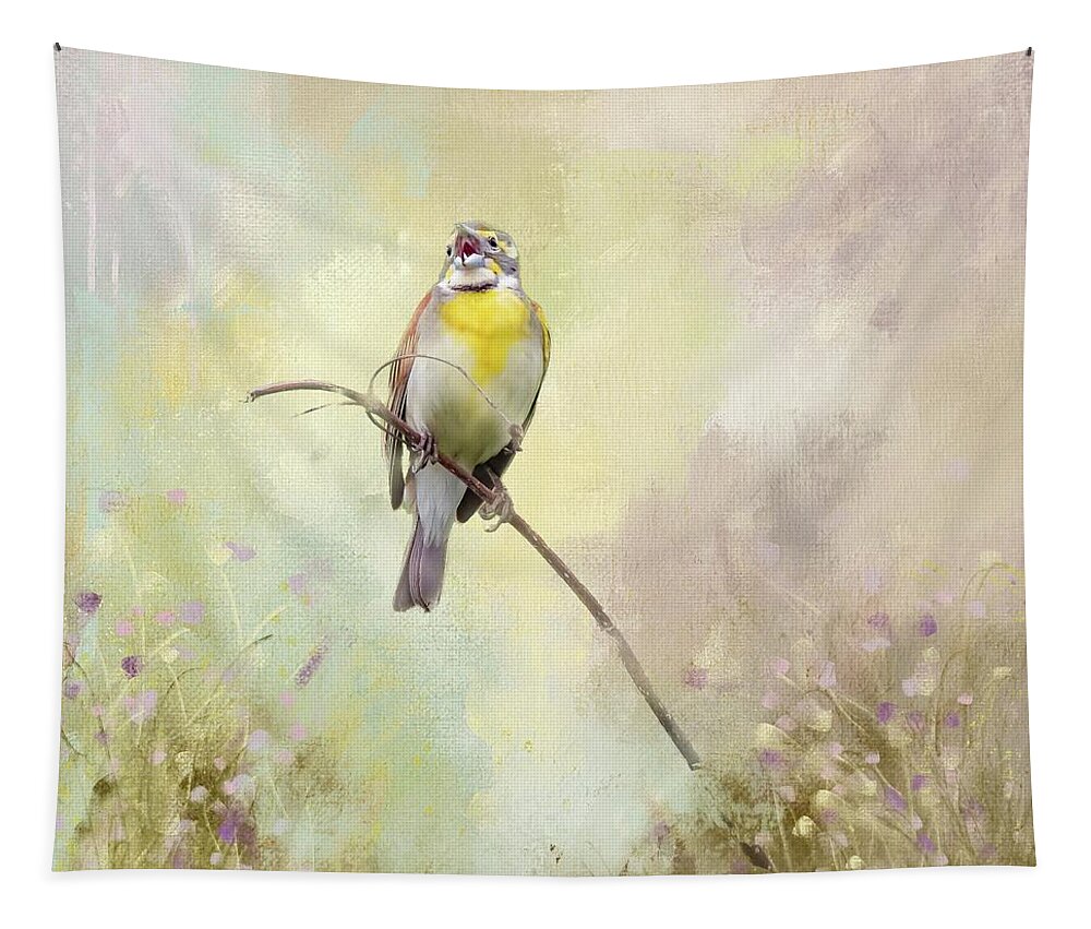 Bird Tapestry featuring the photograph Spring Song by Pam Rendall