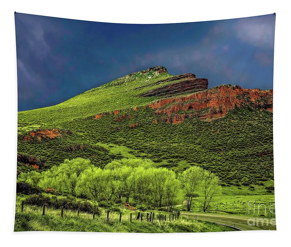 Jon Burch Tapestry featuring the photograph Spring Storm at Milepost 84 by Jon Burch Photography