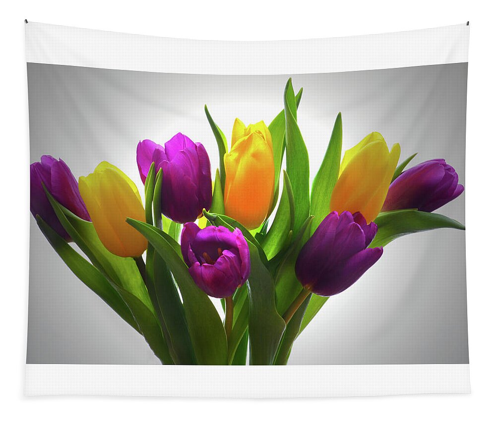 Tulips Tapestry featuring the photograph Spring Tulips by Terence Davis