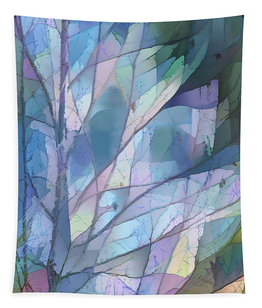 Photography Tapestry featuring the digital art Stained Glass Tree by Terry Davis