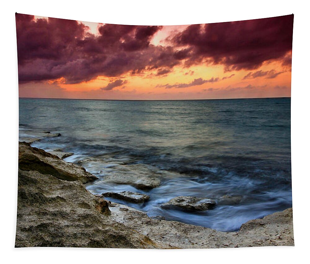 Sunset Tapestry featuring the photograph Stepping Stones by Montez Kerr