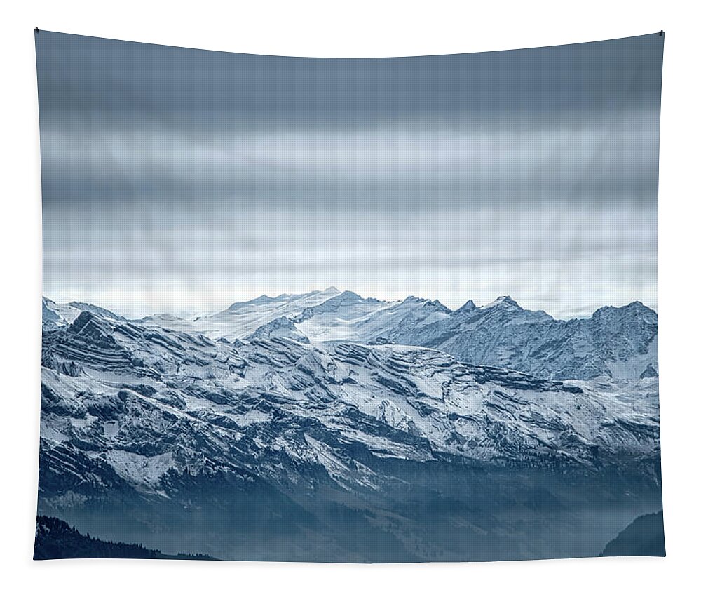 Mountains Tapestry featuring the photograph Storm Over the Mountains by Rick Deacon