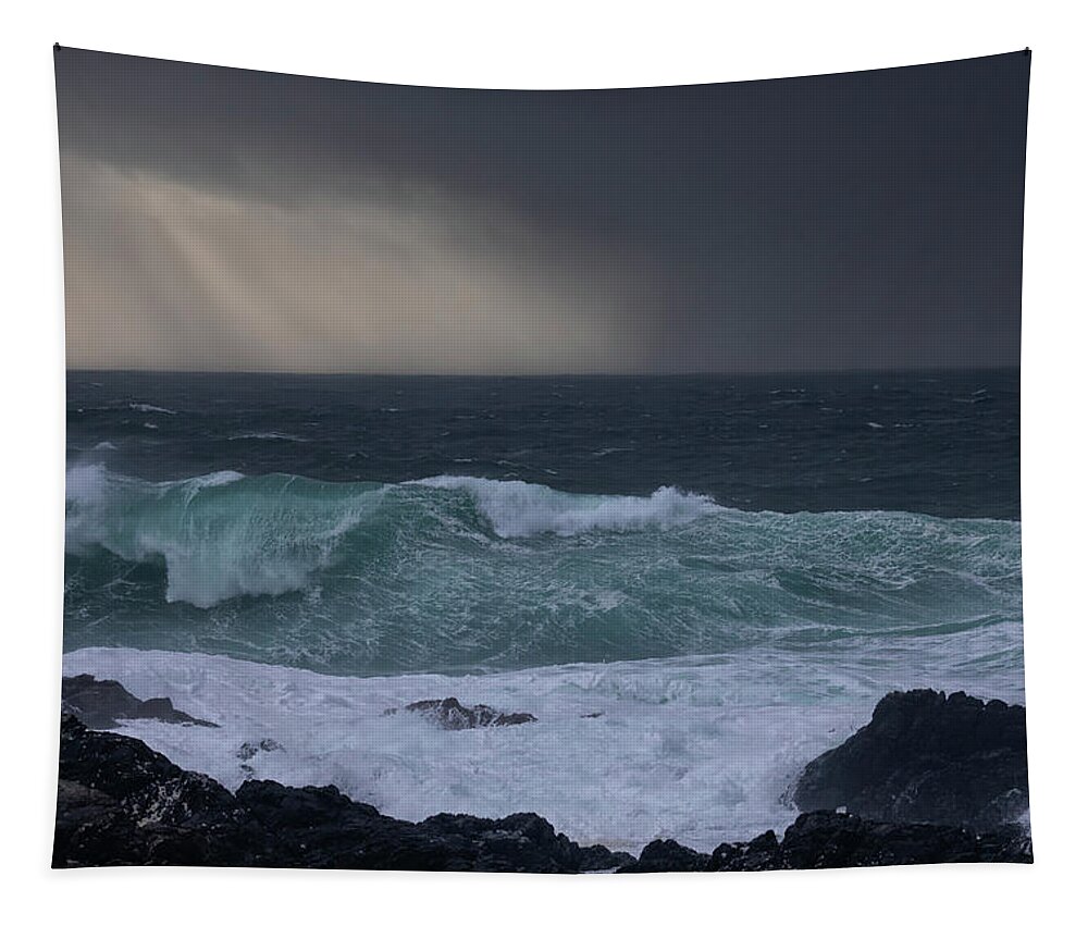 Ucluelet Tapestry featuring the photograph Storm Watching by Randy Hall