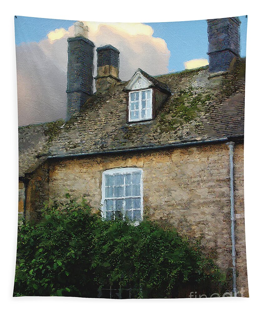 Stow-in-the-wold Tapestry featuring the photograph Stow Chimneys by Brian Watt
