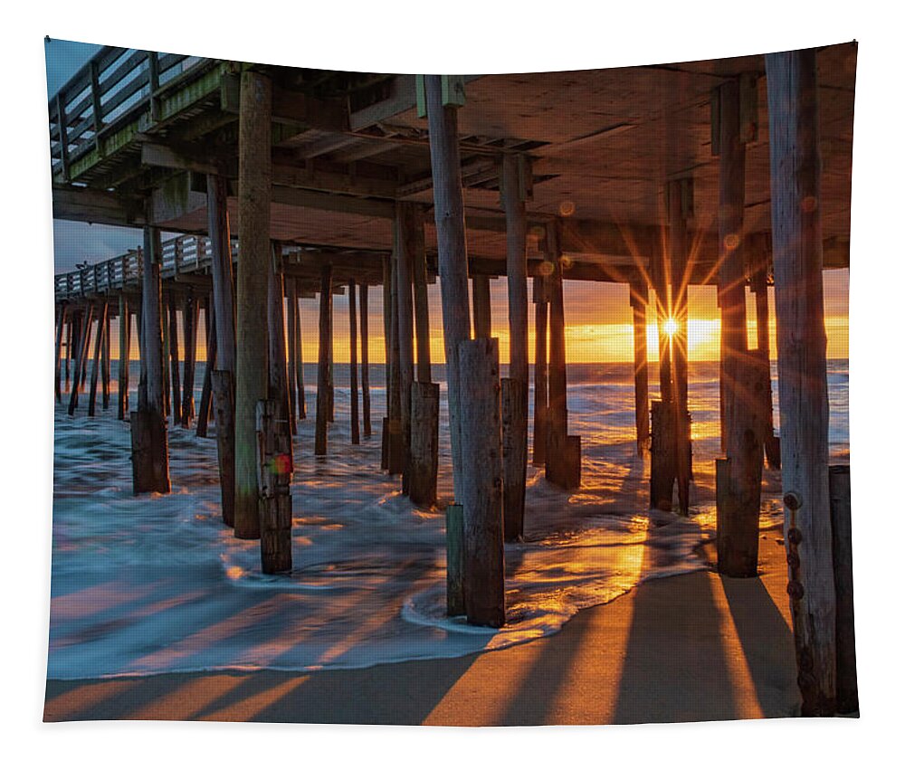 North America Tapestry featuring the photograph Streaks of Light by Melissa Southern
