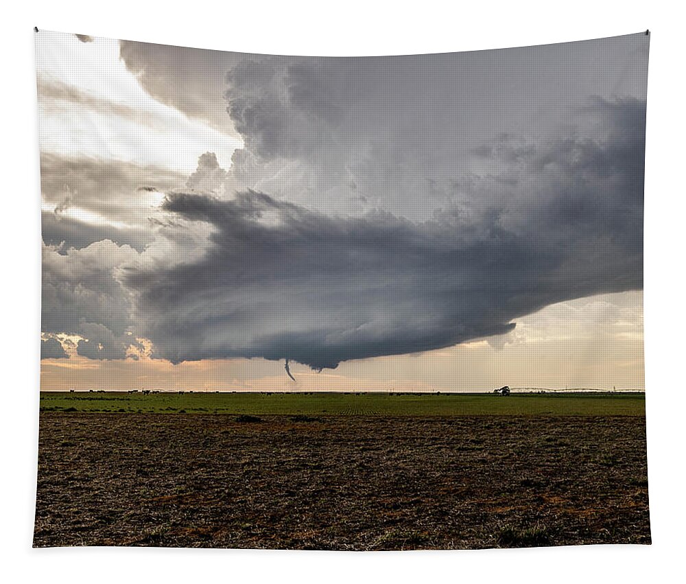 Tornado Tapestry featuring the photograph Sudan, TX Tornado by Marcus Hustedde