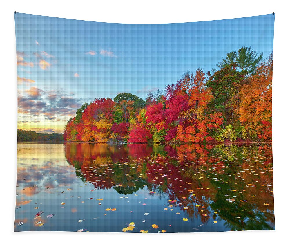 Sudbury Reservoir Tapestry featuring the photograph Sudbury Reservoir by Juergen Roth