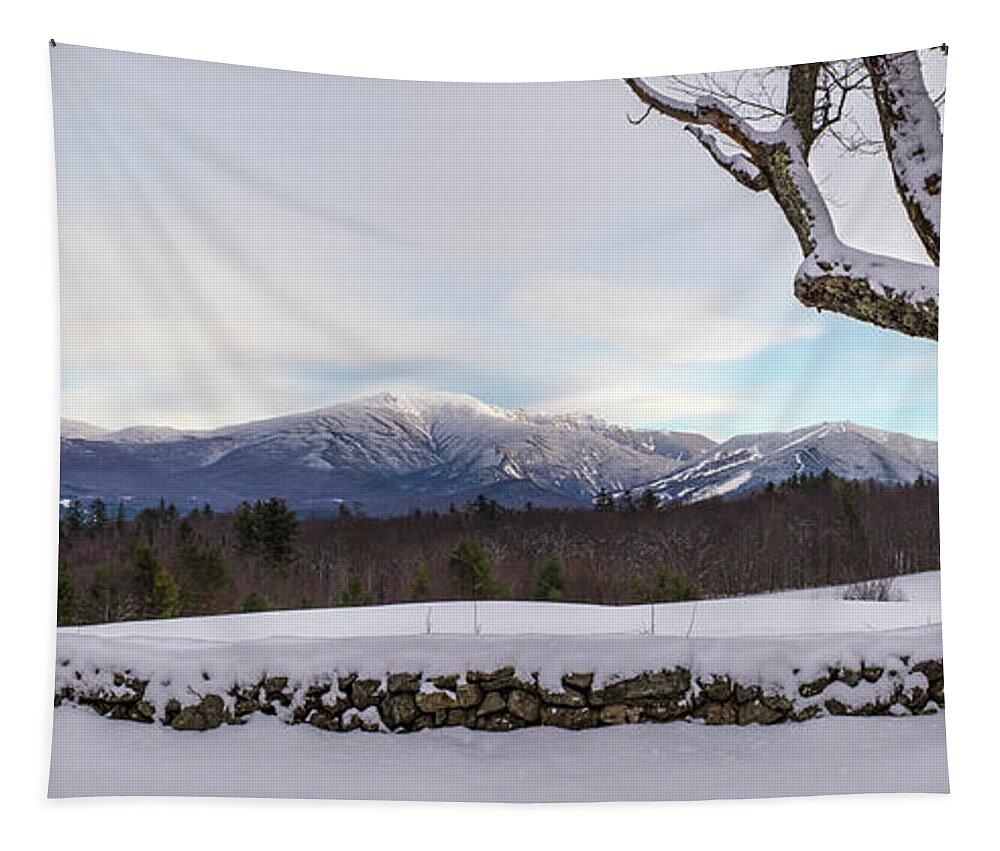 Sugar Tapestry featuring the photograph Sugar Hill Snow Scene by White Mountain Images
