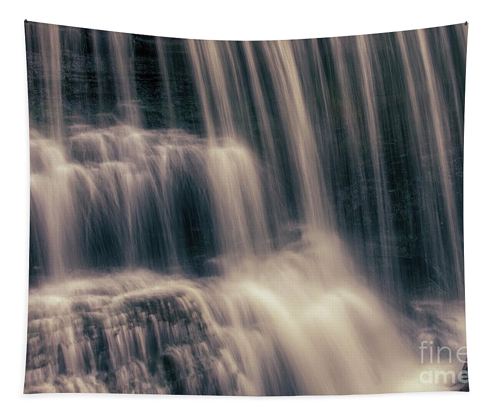 Falls Tapestry featuring the photograph Summer Evening Falls by Phil Perkins