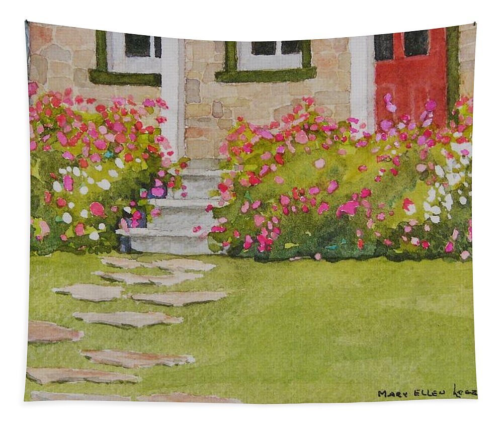Garden Tapestry featuring the painting Summer Glory by Mary Ellen Mueller Legault